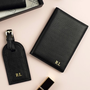 Gepersonaliseerde cadeauset voor paspoort en bagagelabel - Vaderdagcadeau