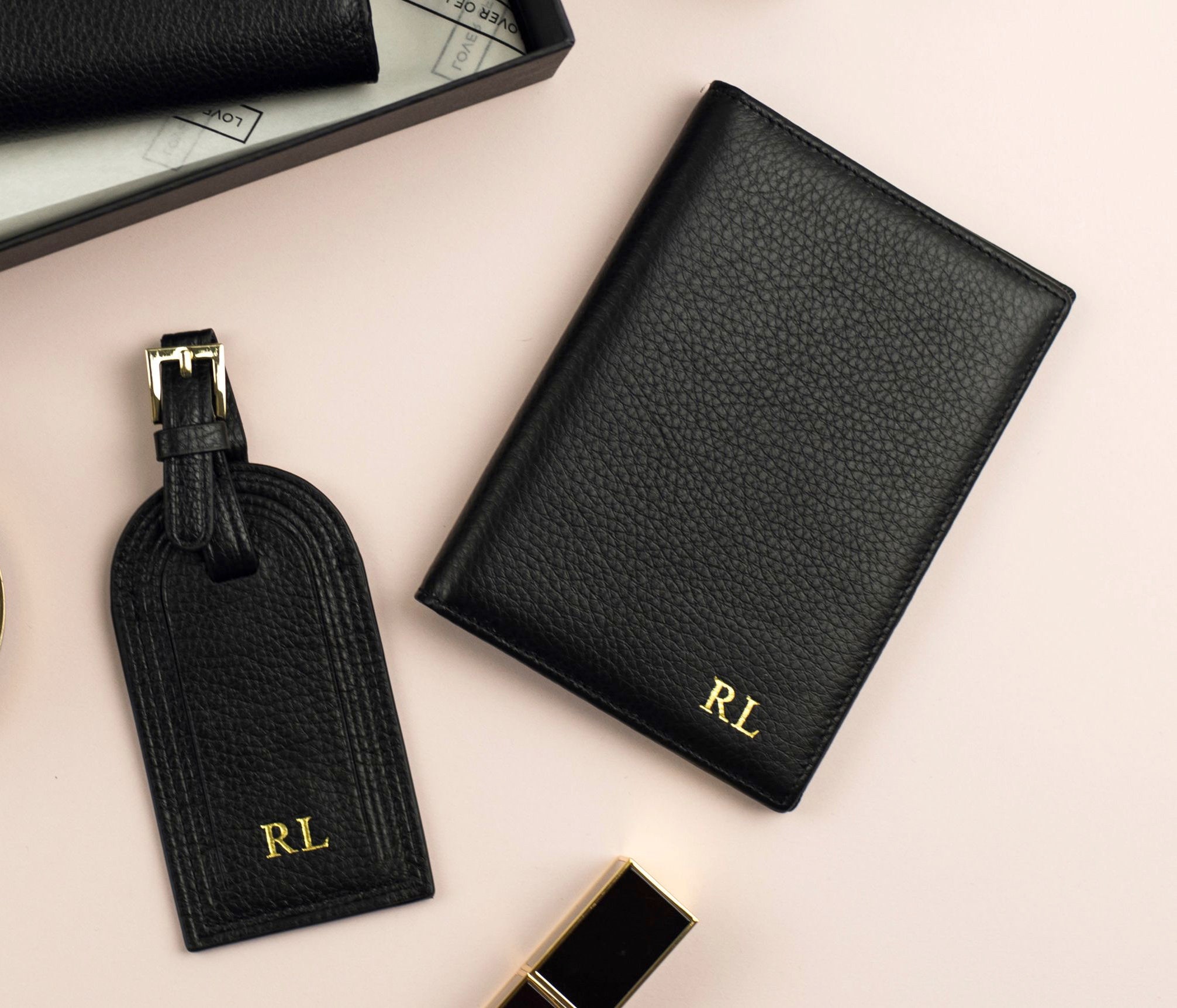 Personalised Passport & Luggage Tag Gift Set