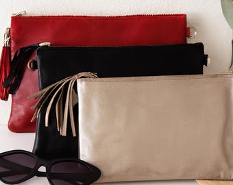 Party Purse - Personalised Leather crossbody pouch