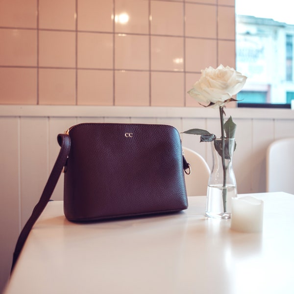 Personalised Leather Cross Body Bag - 20 colours