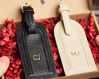 Personalized Luggage Tags Gift Set - Grained