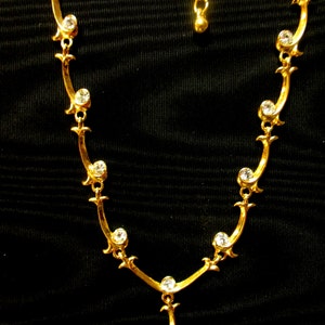 Yellow Topaz and Crystal Necklace image 4