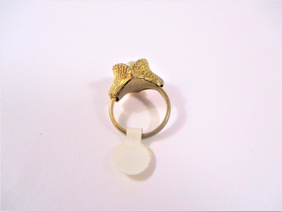 Sarah Coventry Vintage Goldtone & Pearl Ring - image 5