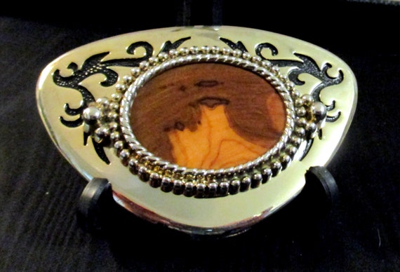 Silvertone Belt Buckle - image 1