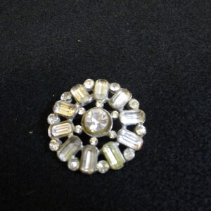 Vintage Faux Diamond Brooch