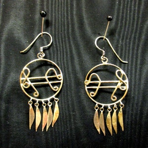 Pierced Dangling Musical Earrings