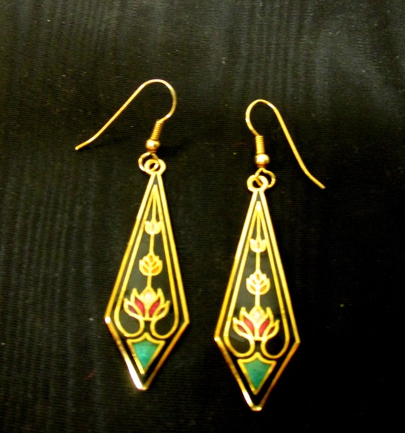 Art Nouveau Dangle Earrings