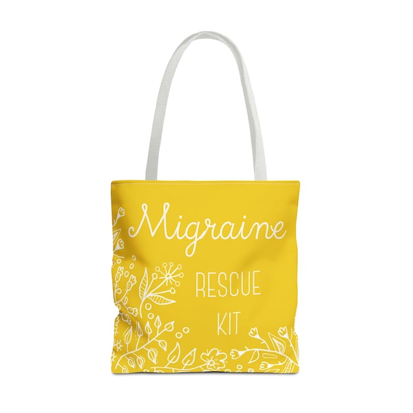 Migraine Rescue Kit Tote Bag for Your Migraine Essentials - Thoughtful Gifts for Migraine Sufferers - Chronic Migraine Bag