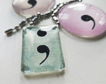 Necklace: Semi colon necklace | Depression | Mental illness |