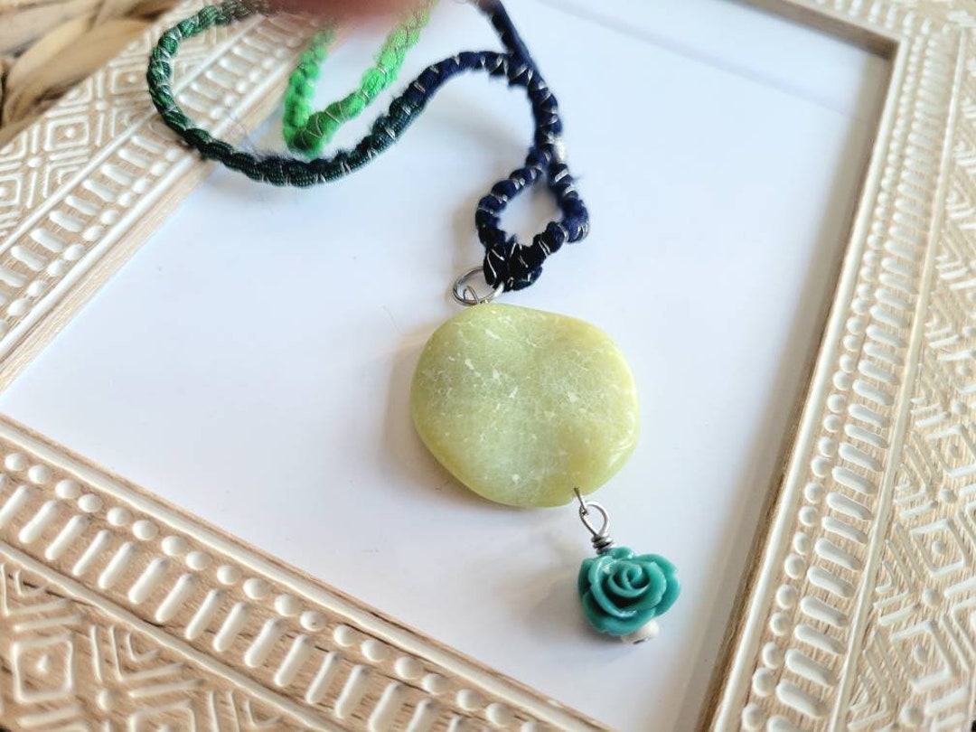 Silk and Jade Choker Necklace Upcycled Sari Silk Sustainable Etsy