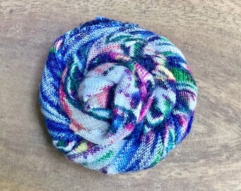 Reclaimed Flower Hair Clip, Recycled Hair Accessories, Flower Headband, Recycled Floral Hair Barrette, Gift for Teen, Pretty Hair Flower
