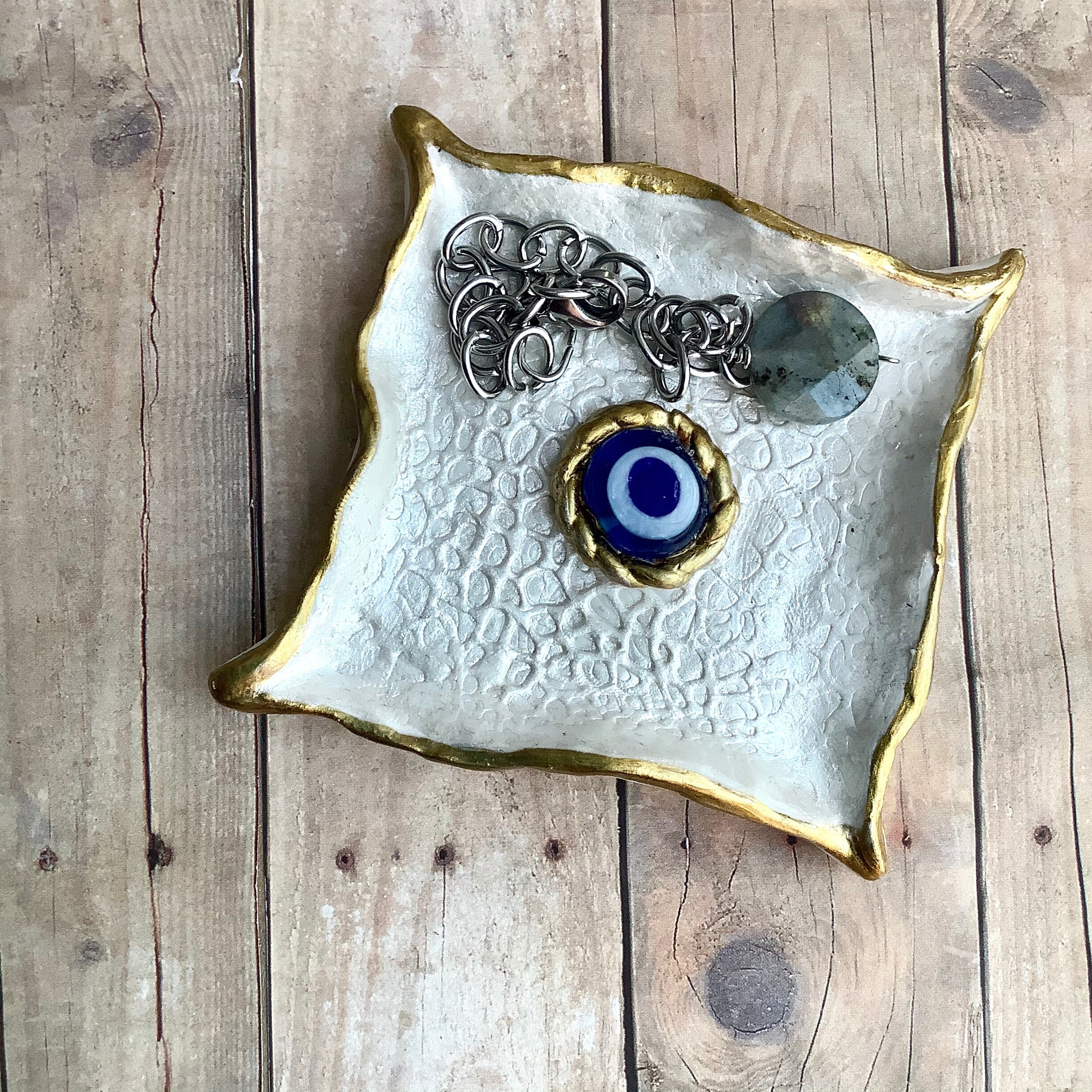 Evil Eye Ring Dish Trinket Dish Catch all Evil Eye Home Etsy