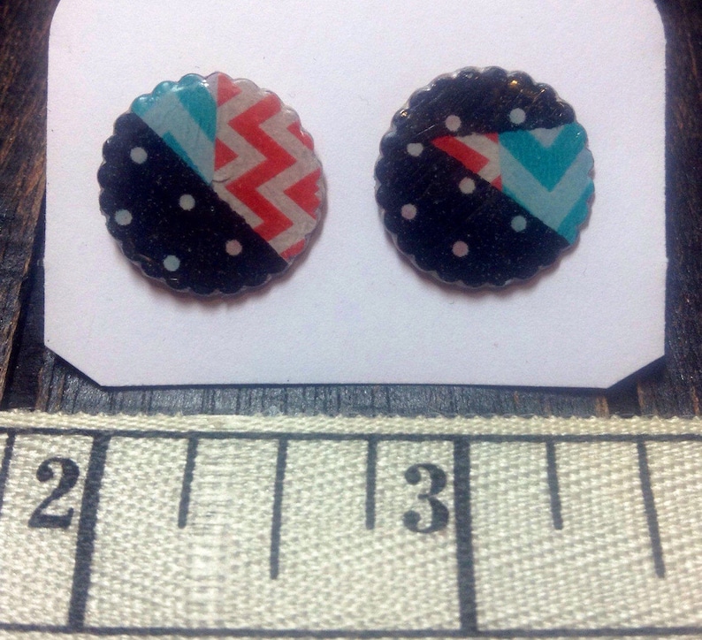 Small earrings Fun earrings Lightweight earrings Stud earrings: Polka dot earrings Earrings for tweens Earrings for Teens