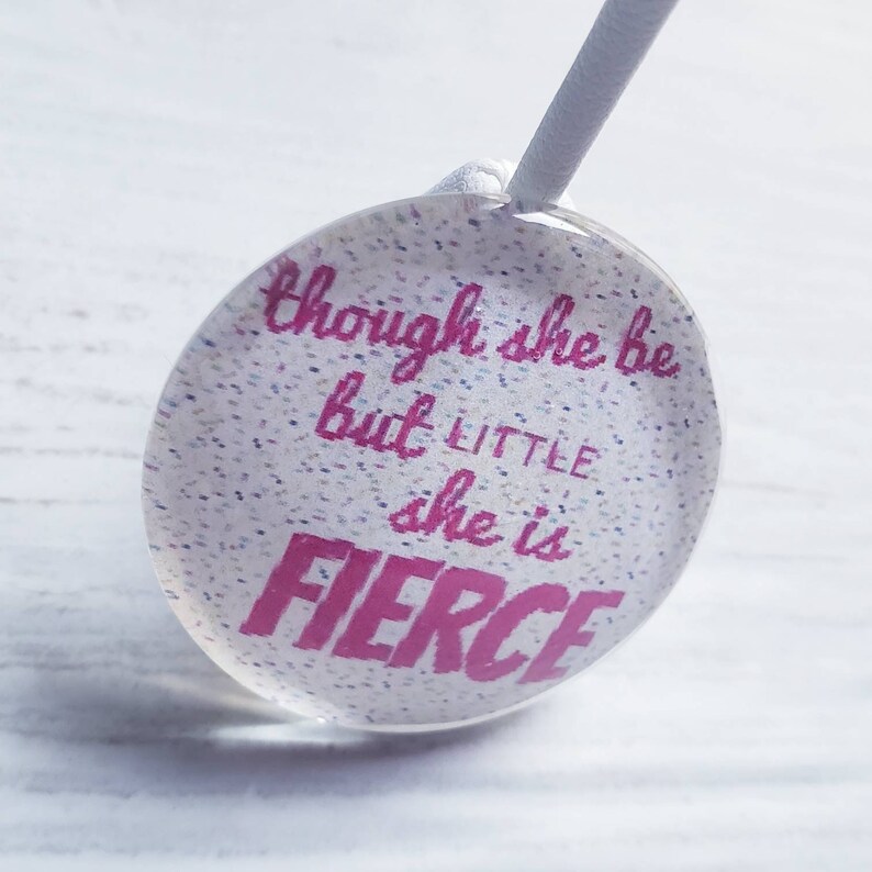 Though She Be but Little, She is Fierce Shakespeare Quote Nursery Décor Midsummer Nights Dream