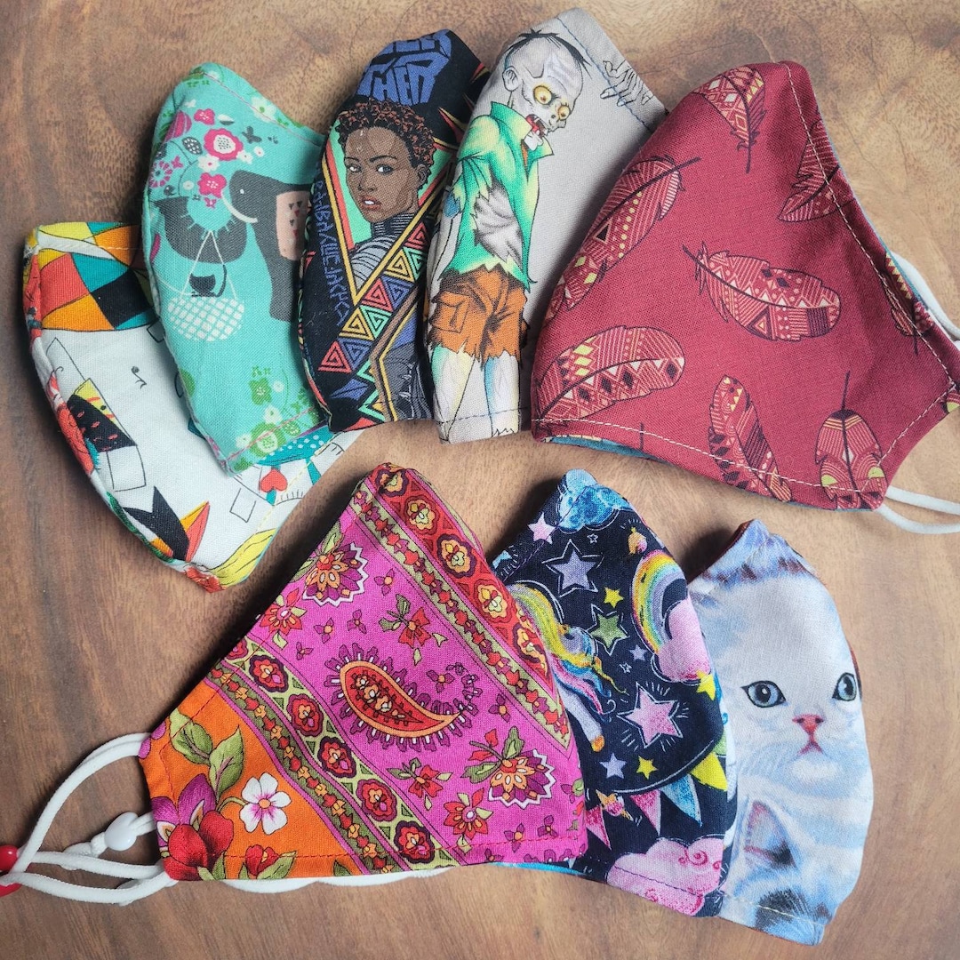 Set of Children's Masks, Mask Set for Kids, Two Layer Masks for