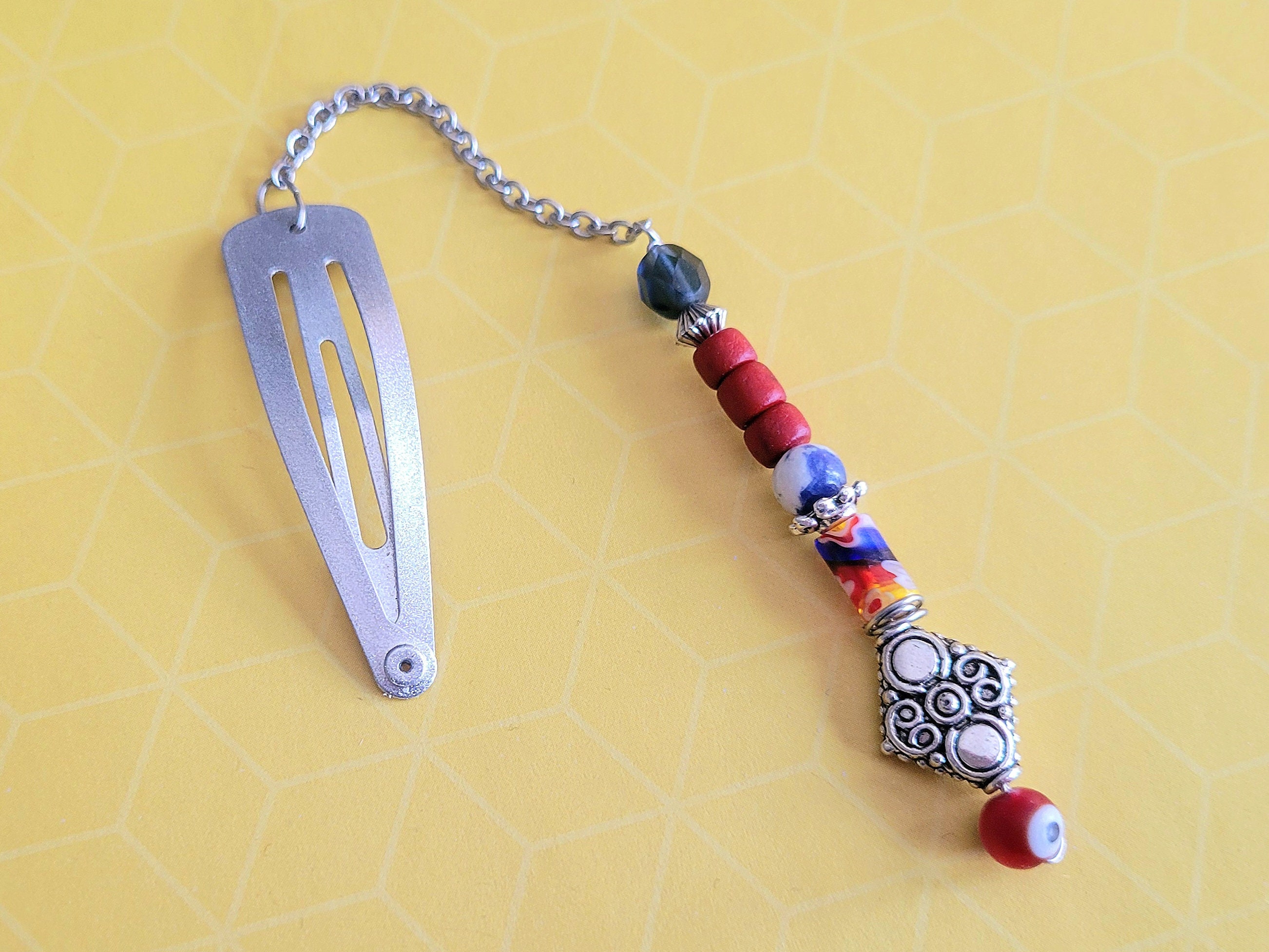 Killer Designs Millefiori Glass Barette NEW Millefiori Barrette - Etsy main image 3