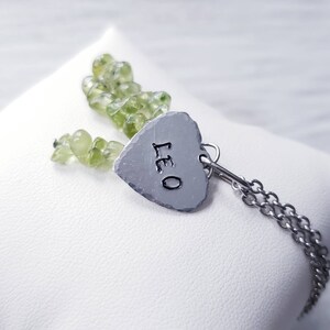 Peridot Necklace, August Birthstone, LEO Necklace, Leo Astrology Jewelry, Birthstone Necklace, Peridot Pendant Gift for Leo