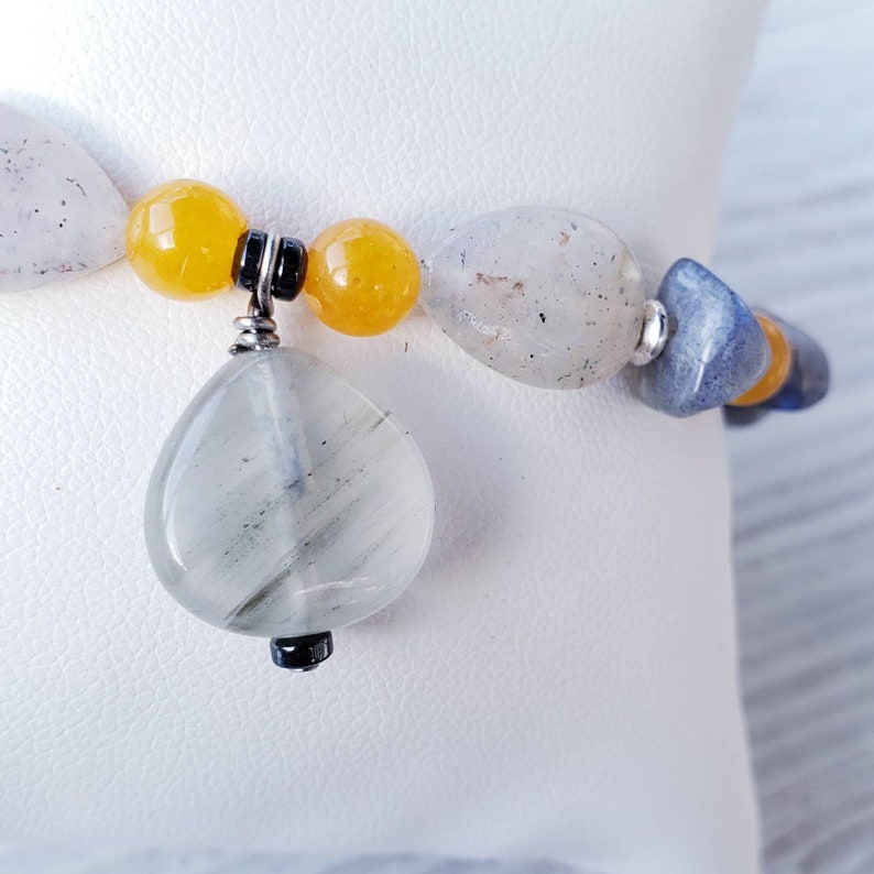 Earrings /& Bracelet Set Jewelry Set Labradorite Jewelry Labradorite Bracelet Gemstone Jewelry Labradorite Earrings Gray Bracelet