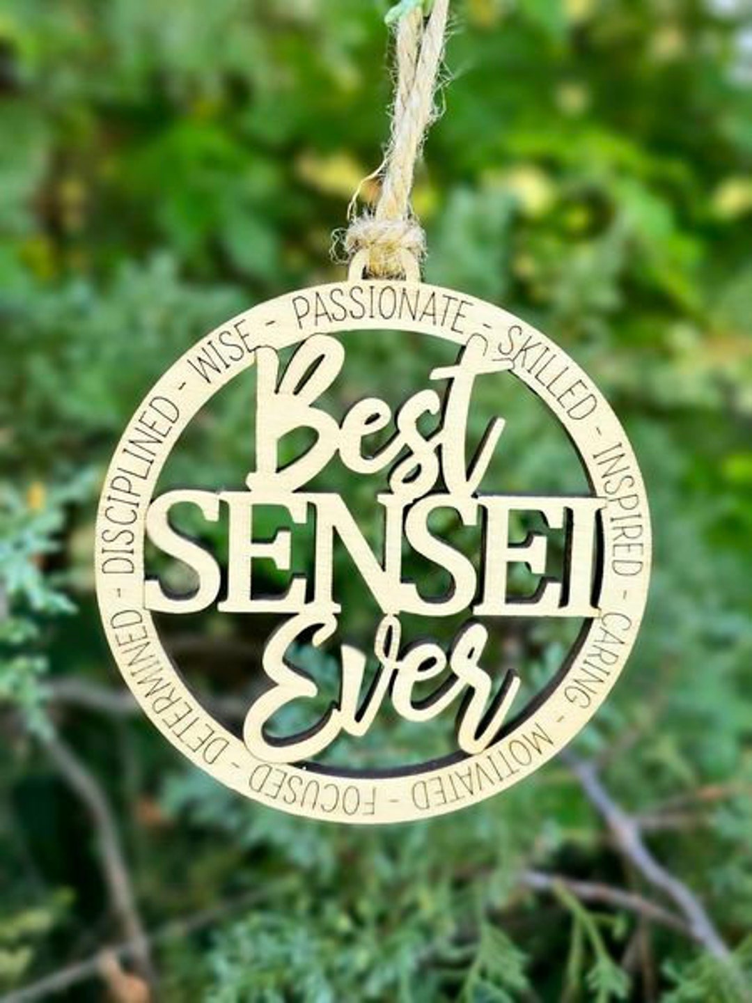 Karate Instructor Gift, Sensei Ornament, Martial Arts Teacher Gift