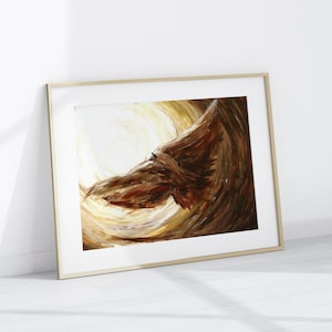 Fine Art Print 'The Soaring Place/ Carried on Eagles Wings' Isaiah 40:31 Soar on Wings Rescue Salvation Lord of the Rings Eagle Art A5 A4 A3