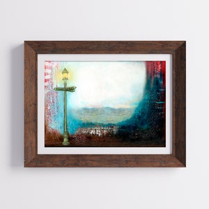 Fine Art Print 'Farther up and Farther in' Trust Lamppost Transition CS Lewis Chronicles of Narnia Vista Heaven Hope Encouragement A5 5x7