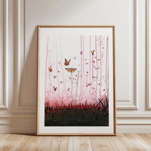 Fine Art Print 'Atonement' Good Friday Easter Calvary Jesus Sacrifice Life Butterflies Crown of thorns Blood Redemption Remembrance A4 A3 A5