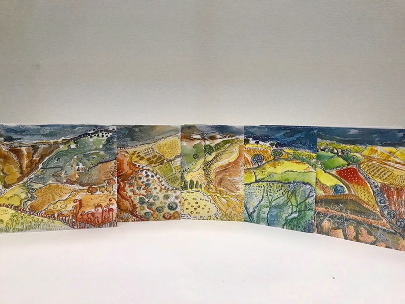 Variation 1 Pack of 5 /'Shropshire/' Greeting Cards