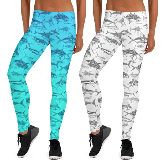 Women's Leggings Allover Fish Print 