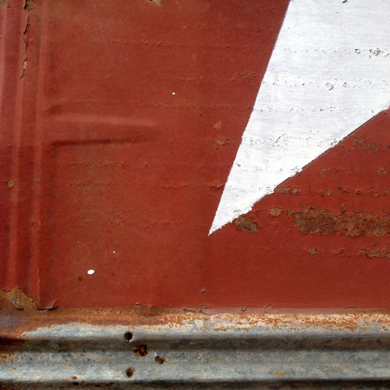 STAR White Paint on Old Red Barn Metal 28x28 Inches Metal Etsy