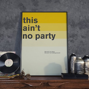 David Byrne Quote Poster Print, Minimal Art, Home Decor, Talking Heads Art, Music Wall Art, Typography Print