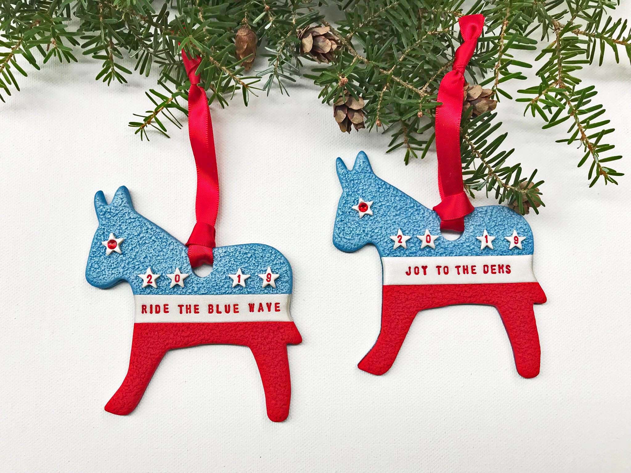 Democrat Christmas Ornament 