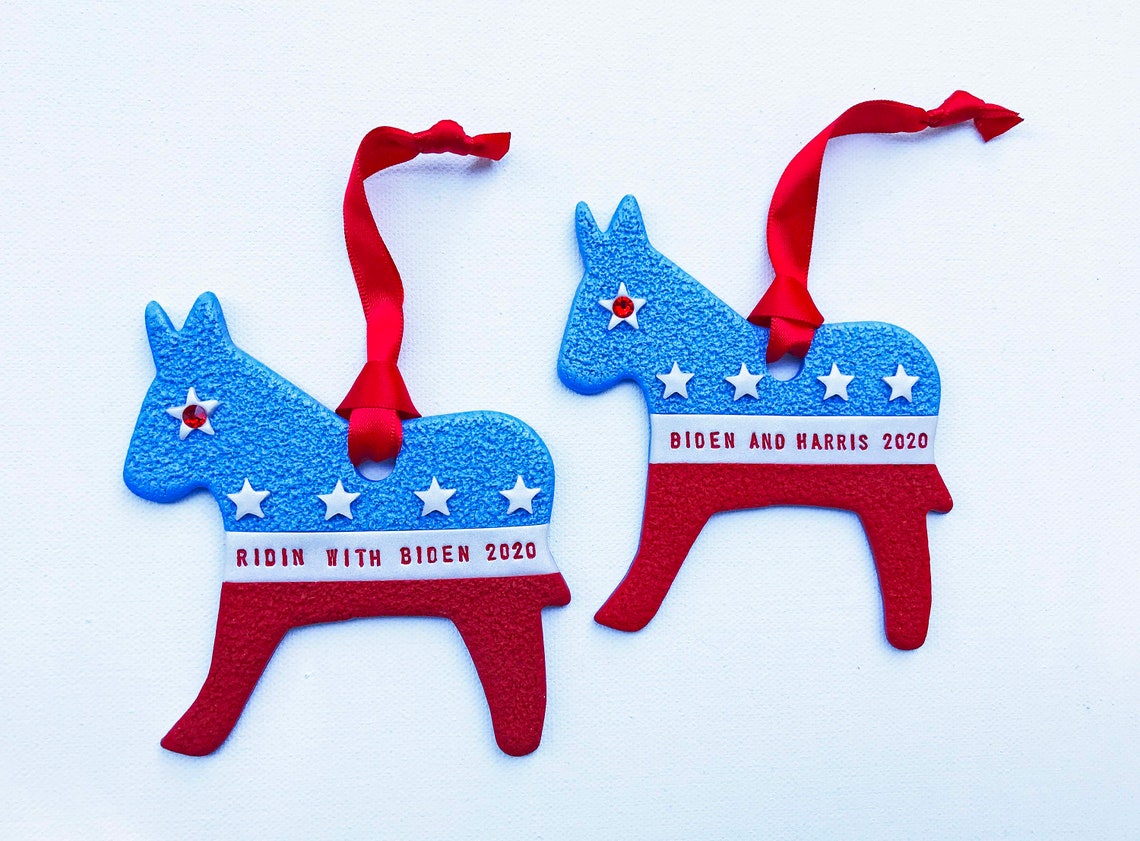 Democrat Christmas Ornament 