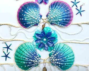 Mermaid Costume Top Custom Clamkini Mermaid Bra in Custom Color