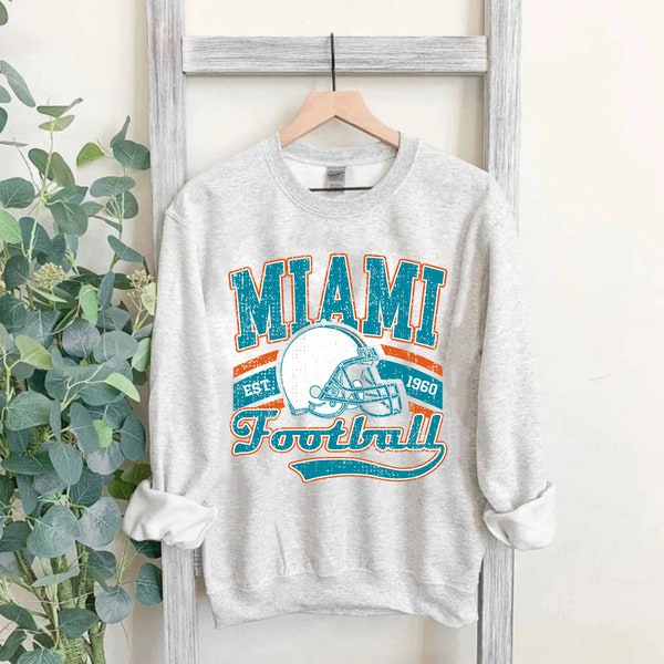 Miami Football Est 1960 Png, Miami Fan Png, Vintage 90s Miami Football Est 1960 Png, Miami Png, Miami Football Fan Png