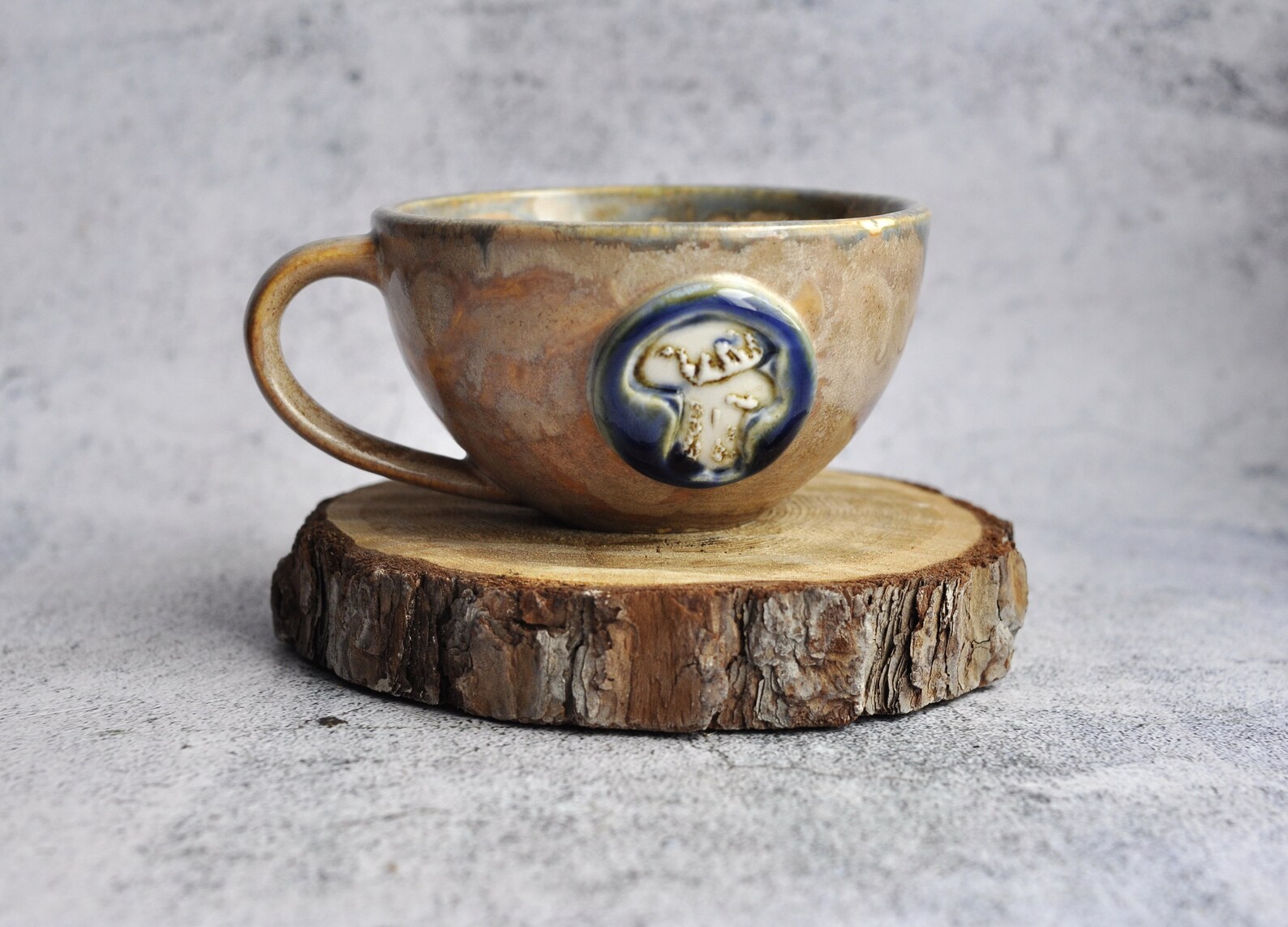 Mushroom ceramic mug 6 oz handmade mushroom coffee mug small Etsy