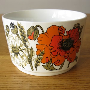 Meakin Poppy Sugar Bowl