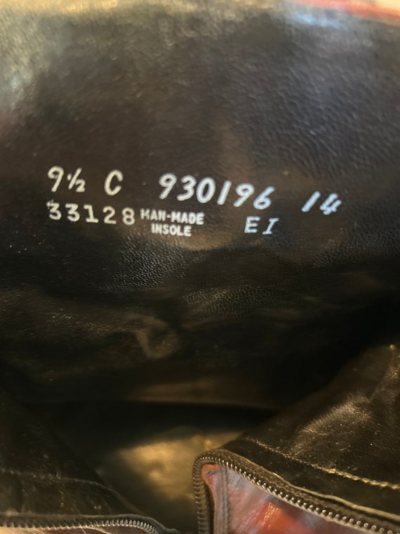 Vintage Florsheim Men’s Leather Disco Boots, 70’s… - image 9