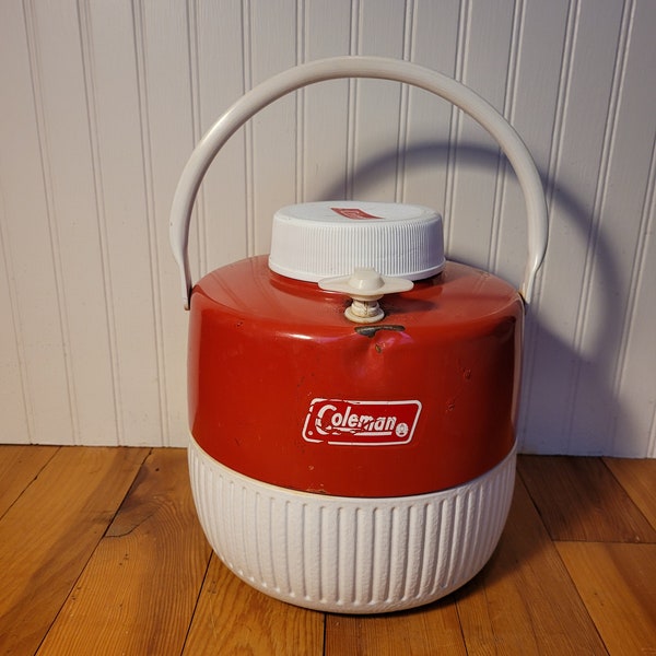 Vintage Coleman Thermos Red, Christmas Store Display, Movie Prop, Vintage Camping,Vintage Coleman