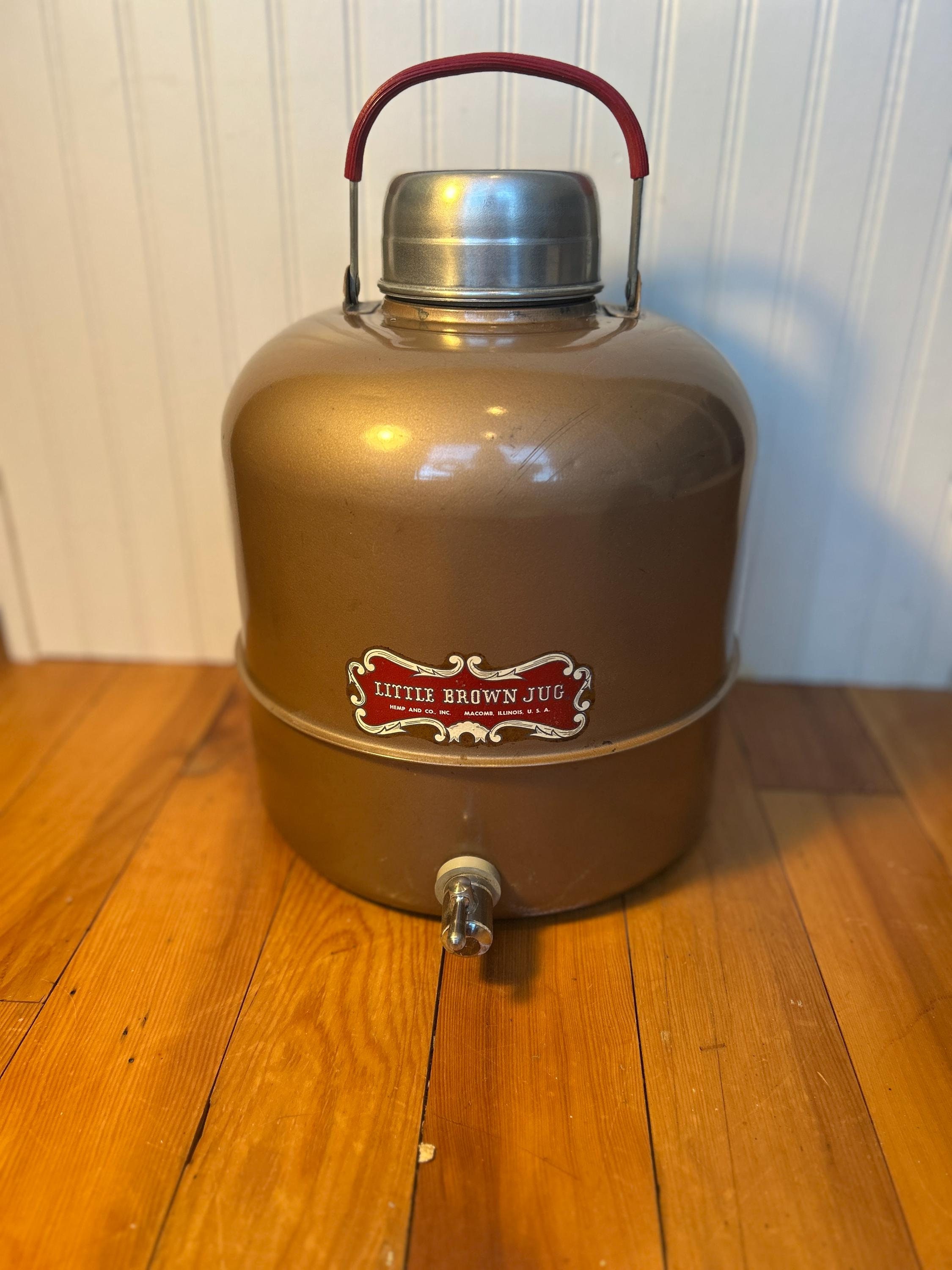 Vintage 1950s Little Brown Jug Thermos, Man Cave Decor - Etsy