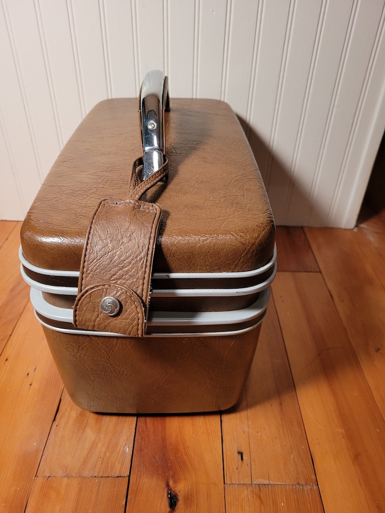 Vintage Samsonite Train Case, Retro Luggage Makeup Case Vintage Luggage