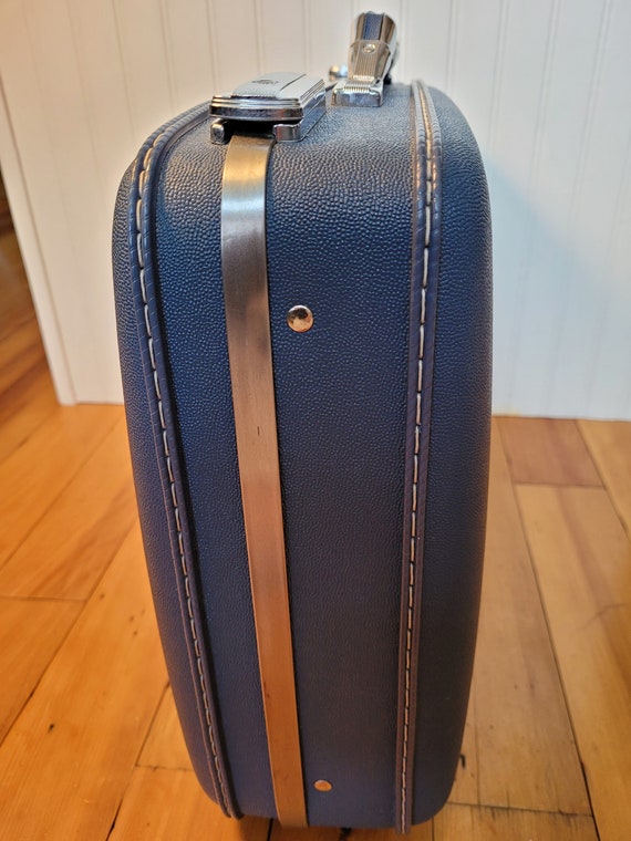 Vintage American Tourister Tiarra Blue Suitcase, … - image 7