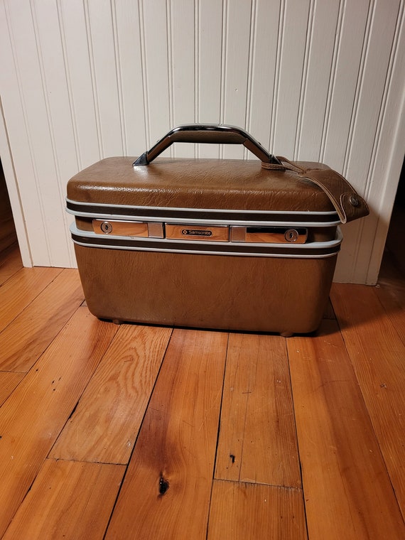 Vintage Samsonite Train case, Retro Luggage Makeu… - image 8