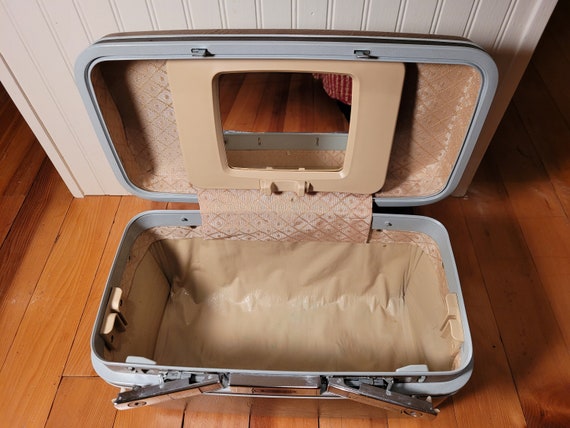 Vintage Samsonite Train case, Retro Luggage Makeu… - image 5