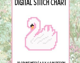 Swan Digital Stitch Chart
