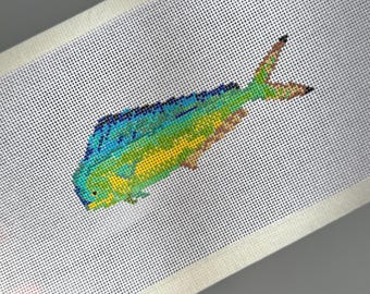 Dolphin Fish/Mahi Mahi Needlepoint Canvas