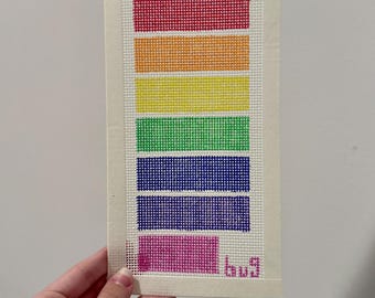 13-Mesh Decorative Stitch Practice Needlepoint Canvas