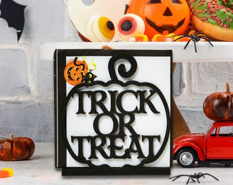 Halloween Napkin Holder for Party Spooky Pumpkin Halloween Decor Table Accent Halloween Party Accessory Tableware Halloween Jack O Lantern