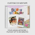 Custom CD Mixtape: Your Album Artwork + Personalized Playlist Up to 80 Minutes
