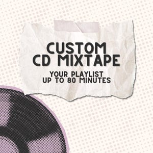 CD Mixtape personalizado - Estuche a elegir + Disco compacto con lista de reproducción/lista de canciones personalizada - Mixtape de hasta 80 minutos - Regalo perfecto
