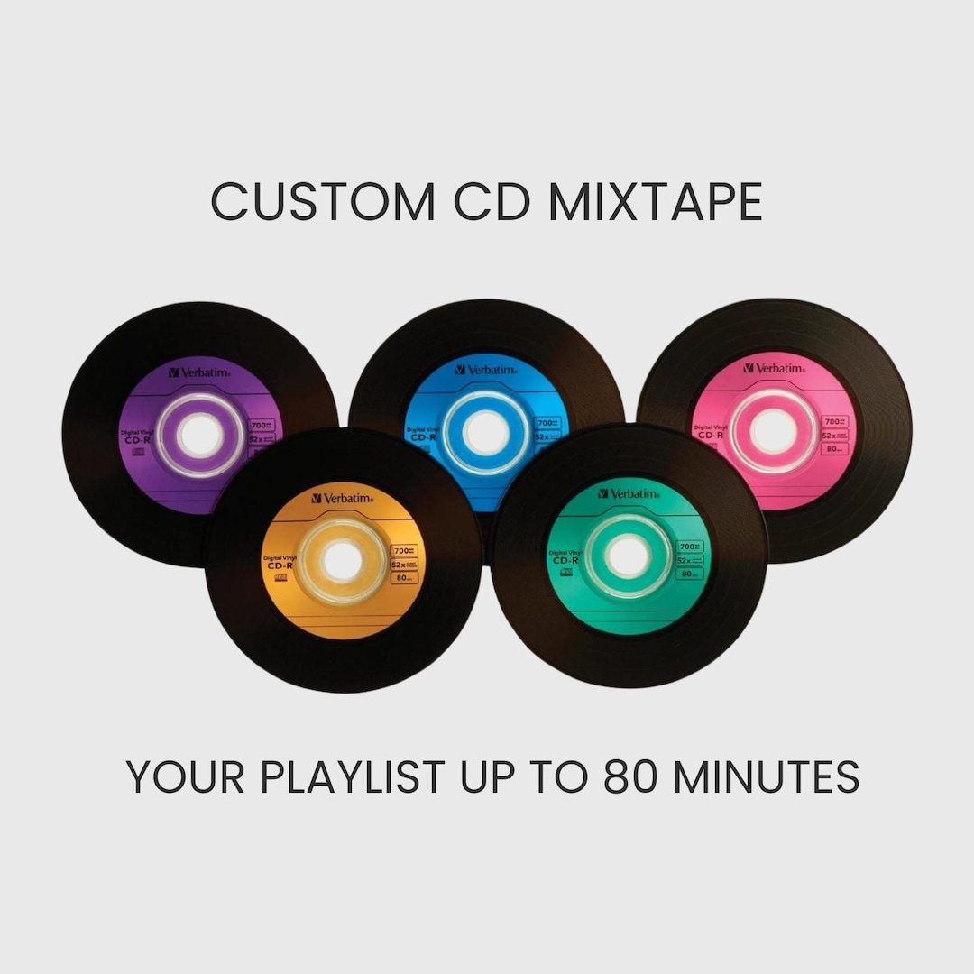 Custom CD Mixtape: Your Personalized Playlist up to 80 Minutes - Etsy